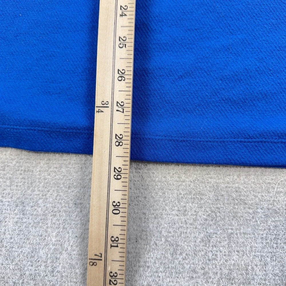 Nike Sweater Men XXL 2XL Blue Pullover Quarter Zip Dri Fit Standard Fit Golf